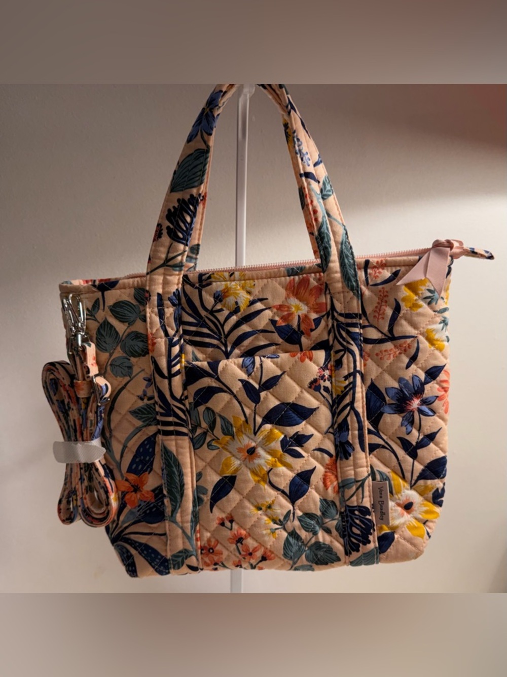 Vera Bradley NWT mini tote in the Paradise Coral pattern.